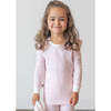 Pink Leaves Long Pajama Set - Pajamas - 2