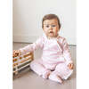 Pink Leaves Baby Pajama - Footie Pajamas - 2