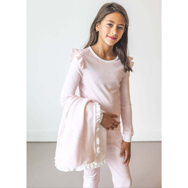 Pink Leaves Long Pajama Set - Pajamas - 3