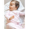 Pink Leaves Baby Pajama - Footie Pajamas - 3