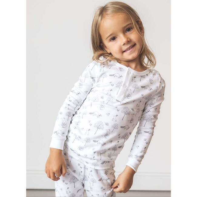 Gray Racoon Long Pajama Set