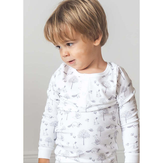 Gray Racoon Long Pajama Set - Pajamas - 2
