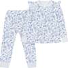 Floral Bunnies Long Pajama Set - Pajamas - 1 - thumbnail