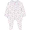 Winter Flowers Baby Pajama - Footie Pajamas - 1 - thumbnail