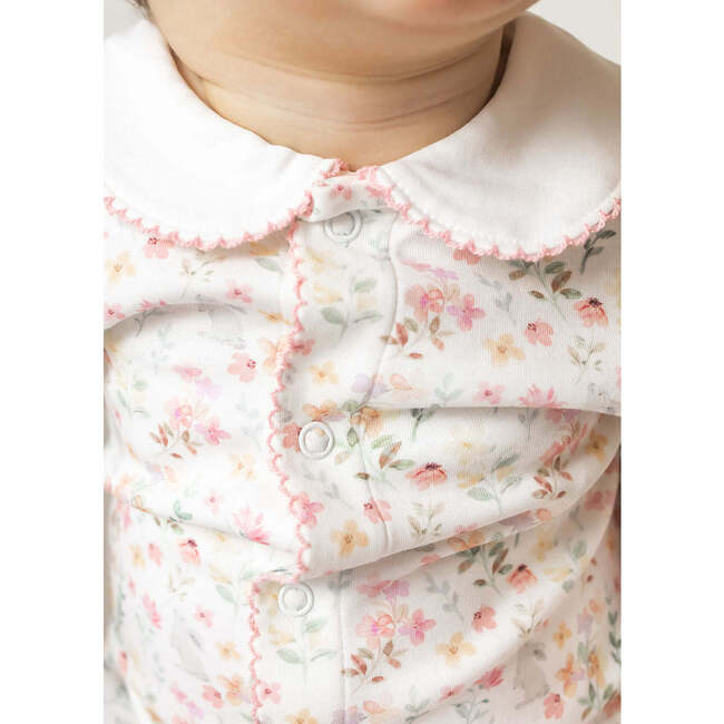 Winter Flowers Baby Pajama - Footie Pajamas - 2
