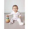 Winter Flowers Baby Pajama - Footie Pajamas - 3