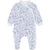 Floral Bunnies Baby Pajama - Footie Pajamas - 1 - thumbnail