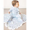 Floral Bunnies Baby Pajama - Footie Pajamas - 2