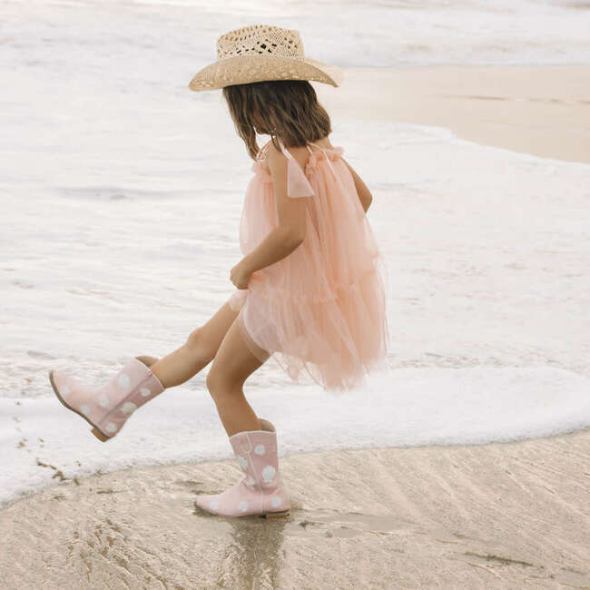 Cowgirl Coral Cove Boots, Pink - Boots - 3