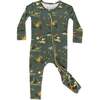 Jurassic Park: Safari Bamboo Convertible Footie, Green - Footie Pajamas - 1 - thumbnail