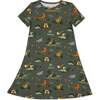 Jurassic Park: Safari Girls' Short Sleeve Dress, Green - Dresses - 1 - thumbnail