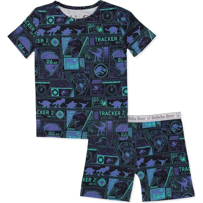 Jurassic Park: Tracker Kids Pajama Short Set, Blue