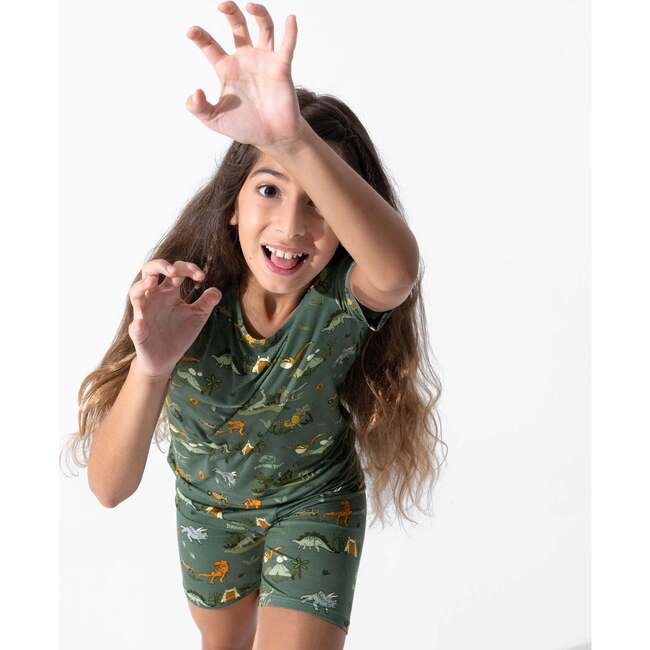 Jurassic Park: Safari Kids Pajama Short Set, Green - Pajamas - 2