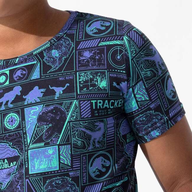Jurassic Park: Tracker Kids Pajama Short Set, Blue - Pajamas - 3