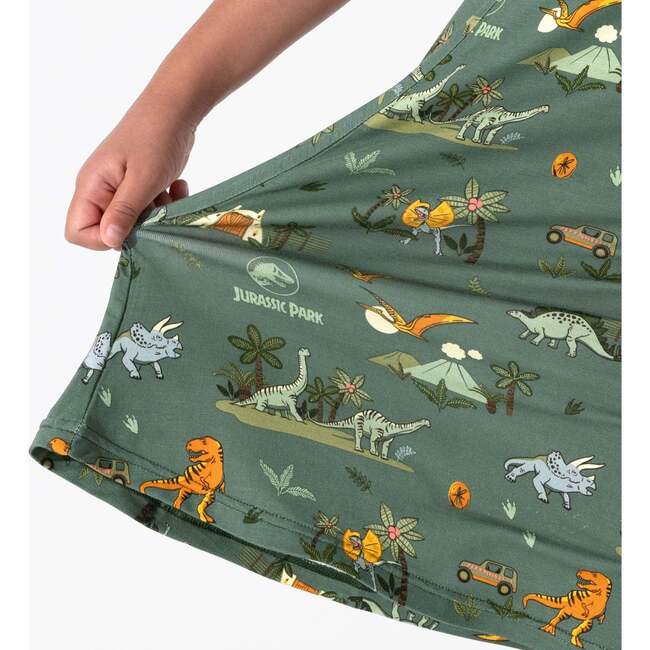 Jurassic Park: Safari Girls' Short Sleeve Dress, Green - Dresses - 3