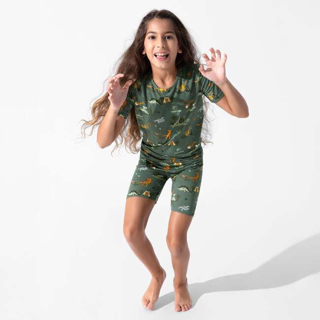 Jurassic Park: Safari Kids Pajama Short Set, Green - Pajamas - 4