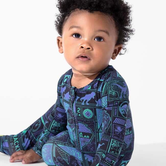 Jurassic Park: Tracker Bamboo Convertible Footie, Blue - Footie Pajamas - 5