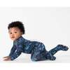 Jurassic Park: Tracker Bamboo Convertible Footie, Blue - Footie Pajamas - 6