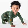 Jurassic Park: Safari Bamboo Convertible Footie, Green - Footie Pajamas - 7