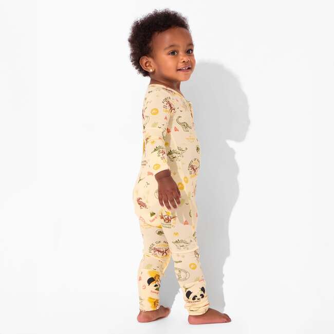 Jurassic Park: Origins Bamboo Convertible Footie, Beige - Footie Pajamas - 7