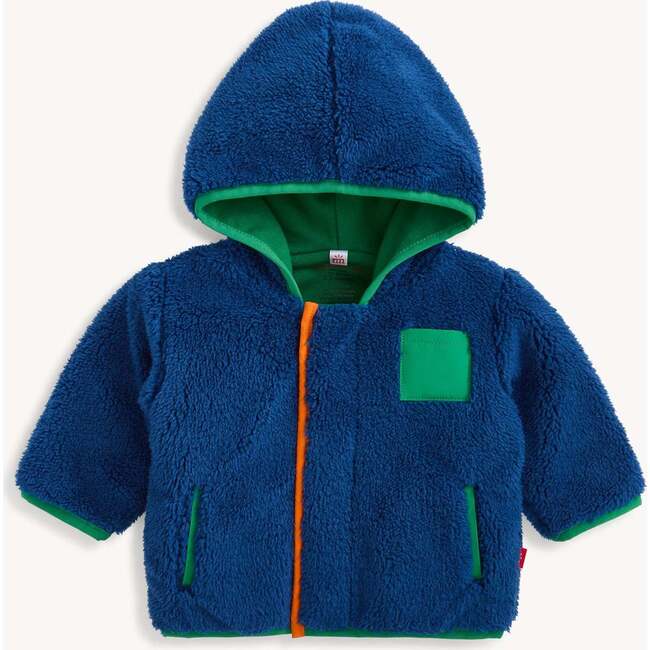 Hudson Bay Sherpa Boys Jacket W/ Stripe Rib