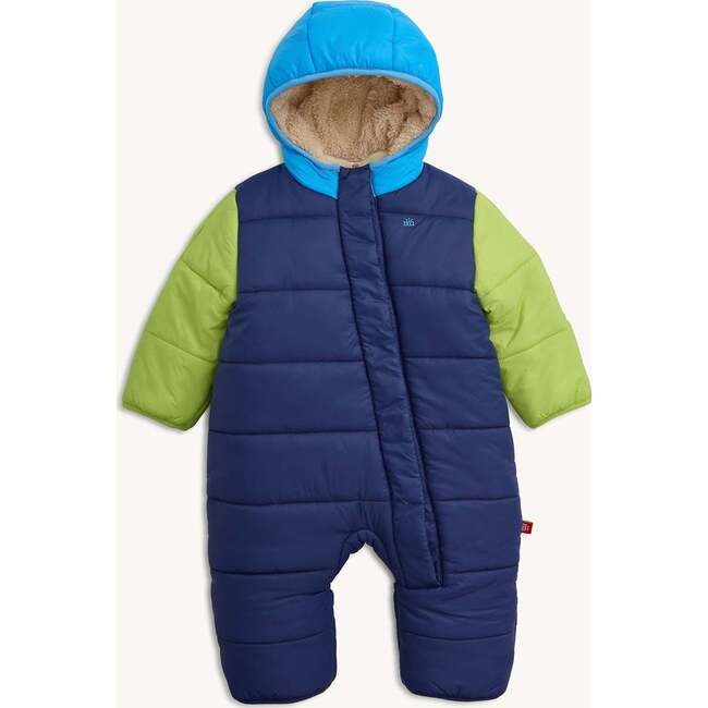 Storm Blue Nylon Puffer Pram
