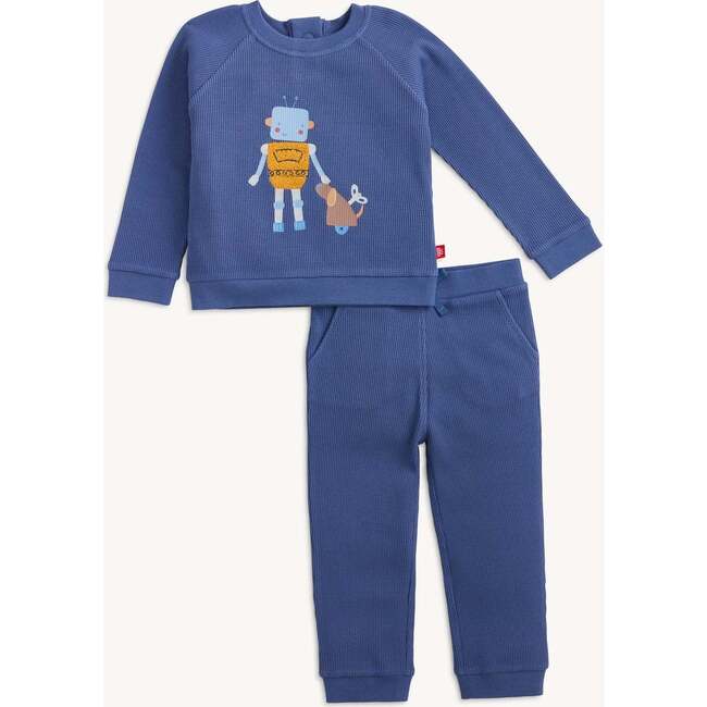 Blue Bot Waffle Magnetic Set