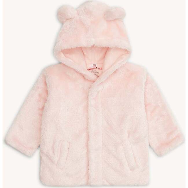 Pink Blossom Minky Magnetic Bear Jacket