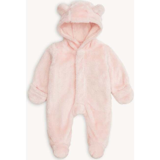 Pink Blossom Minky Bear Footie