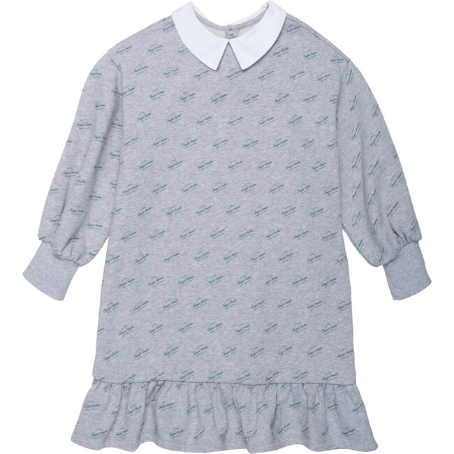 Organic Sweatshirt Dress in Heather Grey