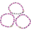 Kayla Bracelet Set, Pink - Bracelets - 2