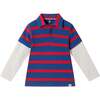 Kids Two-Fer Waffle Polo, Rugby Striped - T-Shirts - 1 - thumbnail
