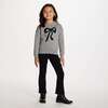 Kids Sweater & Legging Set, Grey Bow - Mixed Apparel Set - 2