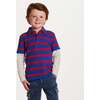 Kids Two-Fer Waffle Polo, Rugby Striped - T-Shirts - 2