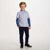 Kids Two-Fer Waffle Polo, Light Blue Nep - T-Shirts - 6