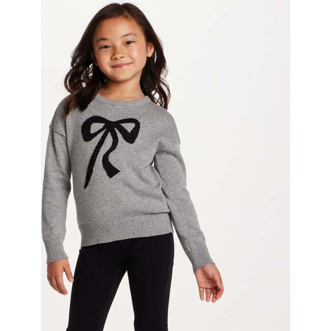 Kids Sweater & Legging Set, Grey Bow - Mixed Apparel Set - 5