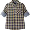 Kids Plaid Double-Facing Buttondown, Blue Plaid - Button Downs - 1 - thumbnail