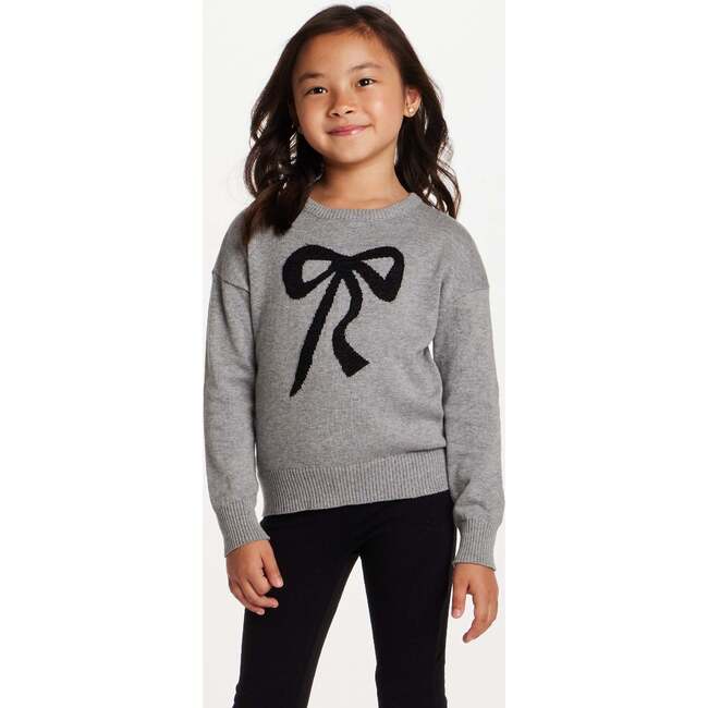 Kids Sweater & Legging Set, Grey Bow - Mixed Apparel Set - 6