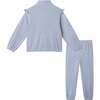 Kids Quarter Zip Sweatshirt Set, Navy - Mixed Apparel Set - 6