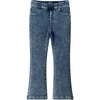 Kids Knit Denim Pants, Mid Wash - Pants - 1 - thumbnail