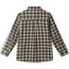 Kids Plaid Double-Facing Buttondown, Blue Plaid - Button Downs - 5