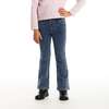 Kids Knit Denim Pants, Mid Wash - Pants - 2