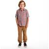 Kids Plaid Flannel Buttondown, Red Plaid - Button Downs - 5