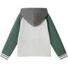 Kids Lightweight Raglan Hoodie Tee, Green - T-Shirts - 4