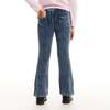 Kids Knit Denim Pants, Mid Wash - Pants - 4
