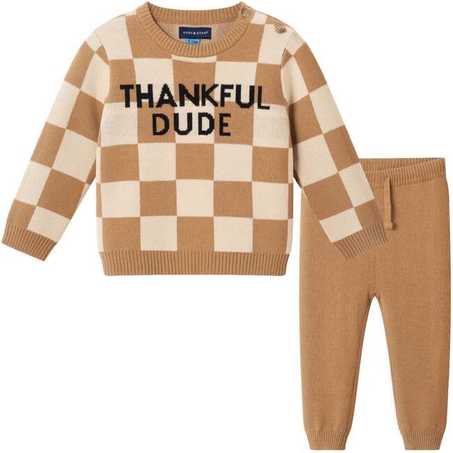 Infant Sweater Set, "Thankful Dude"