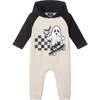 Infant Hooded Romper, Skateboard Ghost - Rompers - 1 - thumbnail