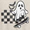 Infant Hooded Romper, Skateboard Ghost - Rompers - 2