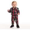 Infant Plaid Shirtall, Red Holiday - Rompers - 4