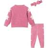 Infant Sweater & Headband Set, Pink Stars - Mixed Apparel Set - 6